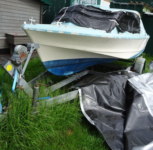 Shetland boot mit trailer - shetland,