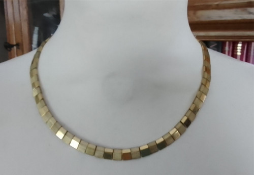 Collier vergoldet - collier,