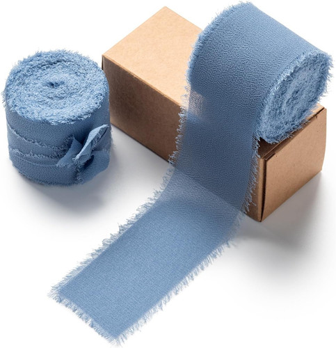 Chiffonband blau schleifenband - chiffonband,