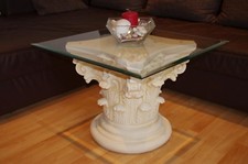 Glastisch Couchtisch Wohnzimmertisch Barocktisch Mediterraner Tisch Clubtisch 