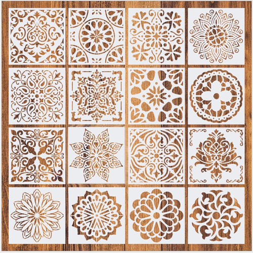 Mandala schablone set 16 - mandala,