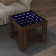 LED-Couchtisch Wohnzimmertisch Sofatisch Kaffeetisch Beistelltisch Holzwerkstoff