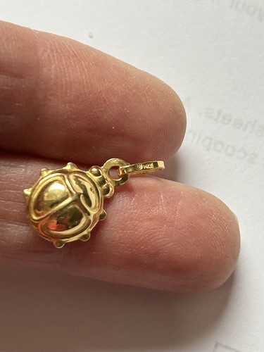 14k gold marienkäfer - gold,