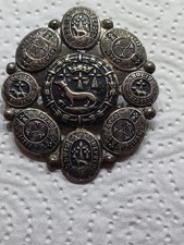 Brosche - Gewandnadel  - Ornamente. Wikinger. Mittelalter. Kelten.