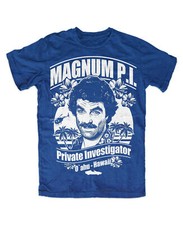 Magnum P.I. Tshirt BLAU Tom
