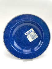 Emaille-Teller Blau | Camping & Outdoor | Vintage Look | 19 cm