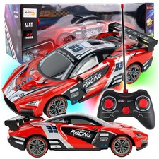 MalPlay Ferngesteuertes Rc Auto 1:12 Spielzeug Rennwagen 2.7 Ghz Led Rot