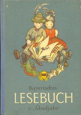 Bayerisches Lesebuch - 2. Schuljahr -Einband, Vorsatz und Bilder von Brigitte Lu