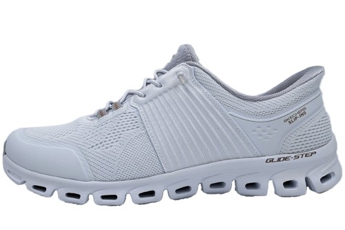 Skechers glide step weiß grau - skechers,