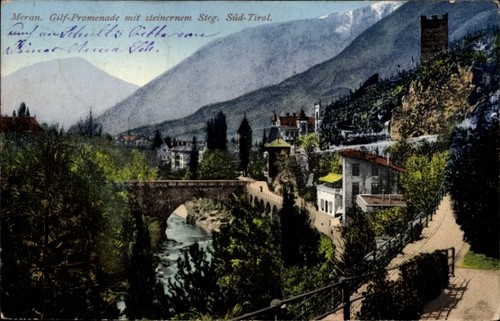 Meran südtirol gilf - ak,