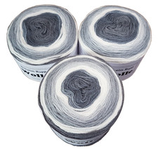 450g Cake Yarn Wollpaket  Grau