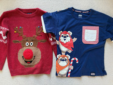 Jungen Bekleidungspaket Alter 6-7 - Weihnachten / Disney / Star Wars - Next, M&S *Sehr guter Zustand!*
