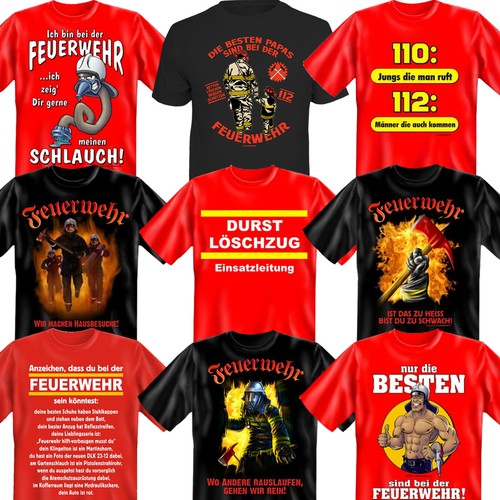 Feuerwehr shirt - feuerwehr, t-shirt