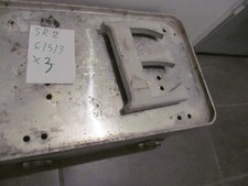 alter großer grauer Alu Buchstabe " großes E " Werbung ca.24 cm hoch 3cm dick