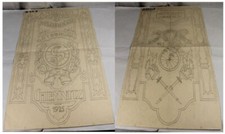 A19/ Entw. Zeichnung Fahne - Radfahrer Ortsgruppe Chemnitz 1925 - 78x54 cm. /177