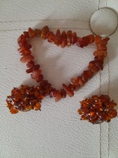 Bernstein SET Clips und Armband NEU