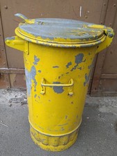 alte Aschetonne Zinktonne Zinkmülltonne Mülltonne verzinkt OTTO 