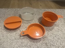 Tupperware, Tupper, Messbecher 25, 50, 100 + 250 ml, Messlöffel Set 4 teilig.