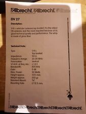 Albrecht Mobilfunkantenne DV 27 Bedienungsanleitung