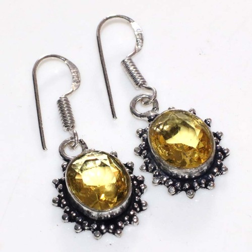 Citrine 925 silberplattiert - citrine,