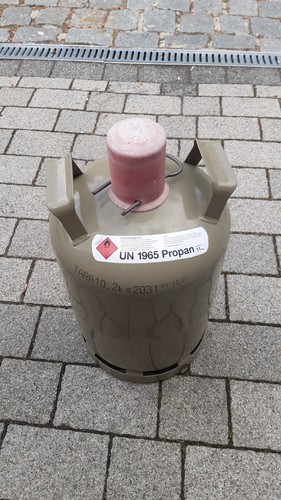 Gasflasche grau eigentum - gasflasche,,