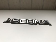 OPEL Ascona Typenschild Plakette Logo Emblem 80er 90 104 681 Oldtimer Reklame