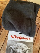 Woolpower 200  Gr. L Longjohn w/Fly Herren  Merinounterwäsche blck