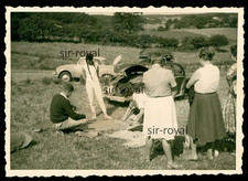 VW Käfer aus Hamburg mit offener Haube Dachgepäckträger KFZ Auto - Foto 10x7cm