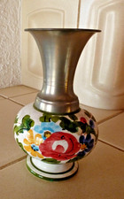 Keramik Zinn Vase mit