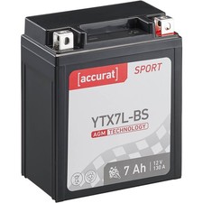 Motorradbatterie YTX7L-BS AGM