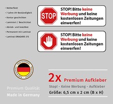 Briefkasten Aufkleber KEINE