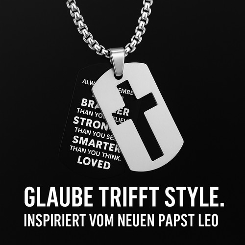 Elegante kreuzkette aus - kreuzkette,
