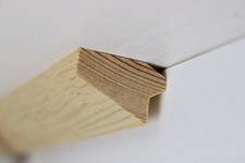 (a64)  1Stk 100cm Deckenabschlussleiste Kiefer 21x33mm Holzleisten Zierleiste