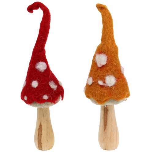 Pilze zum stellen herbstdeko - pilze,