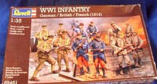 Revell 1:35 WWI Infantry German / British/French (1914) 02451 von 2015 /451Teile