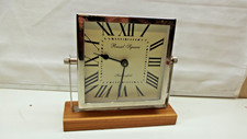 Art-Deco Tischuhr verchromt