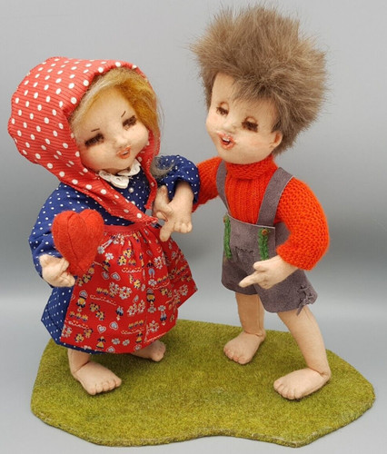Reizende filz puppen - filz,