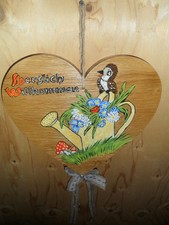 Türkranz Herz Holz Handbemalt