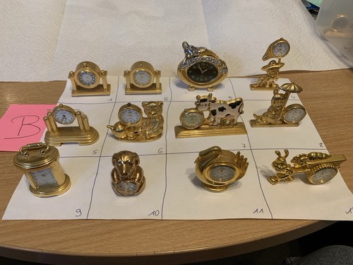 Miniatur sammeluhren - miniatur,