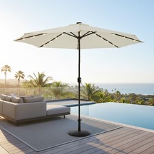 Sonnenschirm Marktschirm Beige