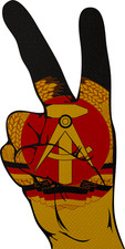 Aufnäher Peace Finger DDR