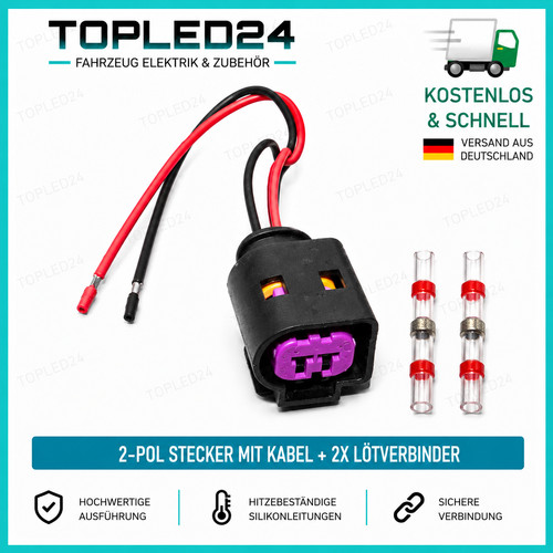 Stecker pol 1j0973772 - stecker, 2-pol.