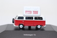 CC299, Schuco VW Volkswagen T2 Campingbus Camper in rot TOP PC OVP 1:87