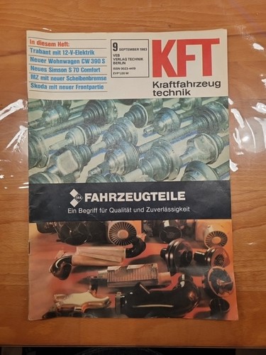 Kft kraftfahrzeugtechnik 83 - kft, 9/83