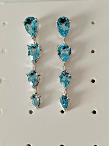 Swiss blue ohrstecker 925 - swiss,