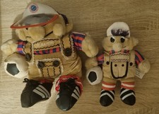 FCB 2 x Maskottchen BAZI, 15 & 20 cm, guter Zustand, etwas ausgebleicht LESEN!!