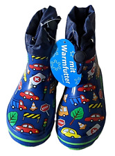Kinder-Gummistiefel Gr. 22 Motiv Traffic Jungen und Mädchen NEU