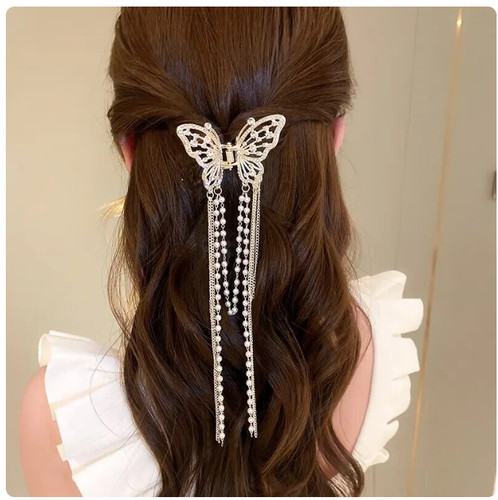 Strass bow lily schmetterling - strass-bow,