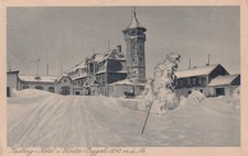 AK Keilberg-Hotel im Winter, Gottesgab