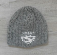 Hellgraue Simson Strickmütze